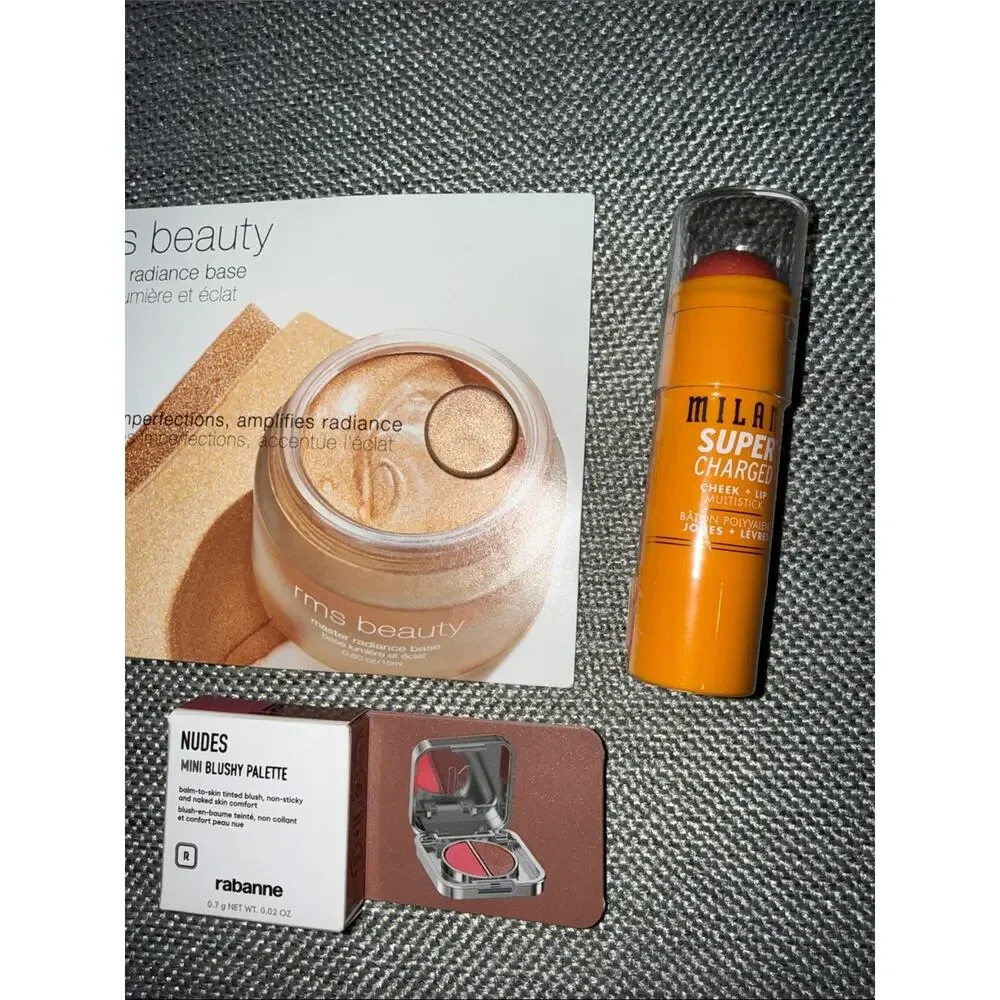 7 pc designer bronzer blush face mixed makeup set brand new deluxe travel size